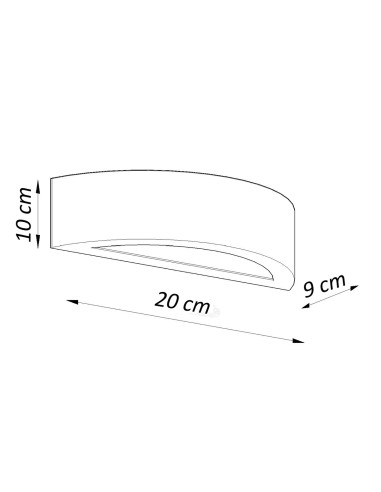 Kinkiet Ceramiczny ATENA 20