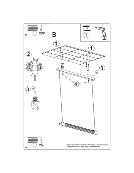 Lampa wisząca VALO czarne