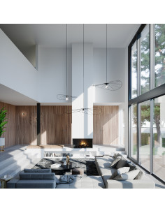 Lampa wisząca ESKOLA 110 czarna