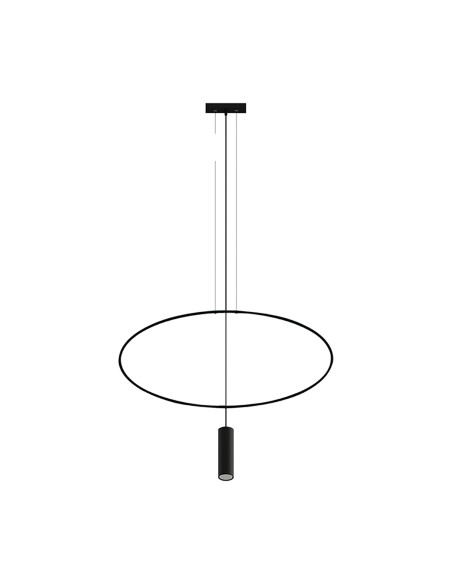 Lampa wisząca HOLAR 1 czarna