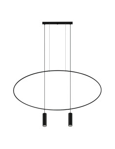 Lampa wisząca HOLAR 2 czarna