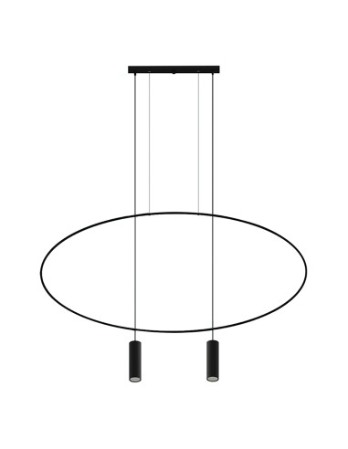 Lampa wisząca HOLAR 2 czarna