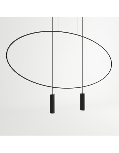 Lampa wisząca HOLAR 2 czarna