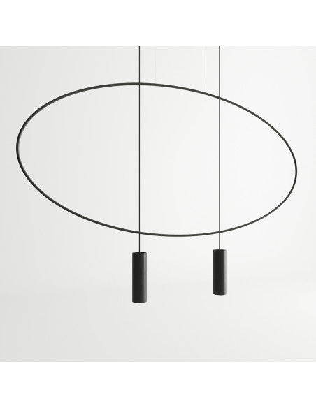 Lampa wisząca HOLAR 2 czarna