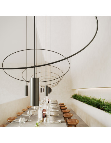 Lampa wisząca HOLAR 2 czarna