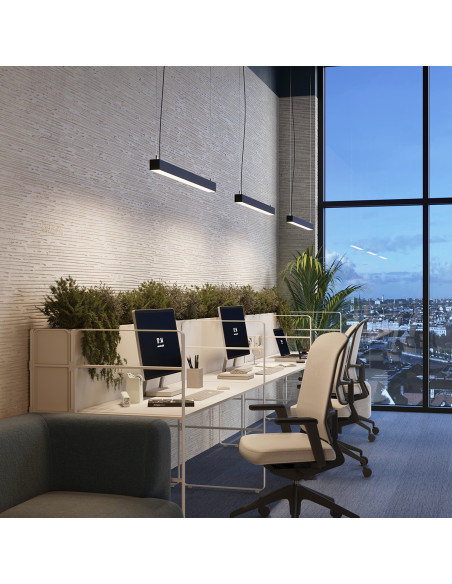 Lampa wisząca PINNE 67 czarna 3000K