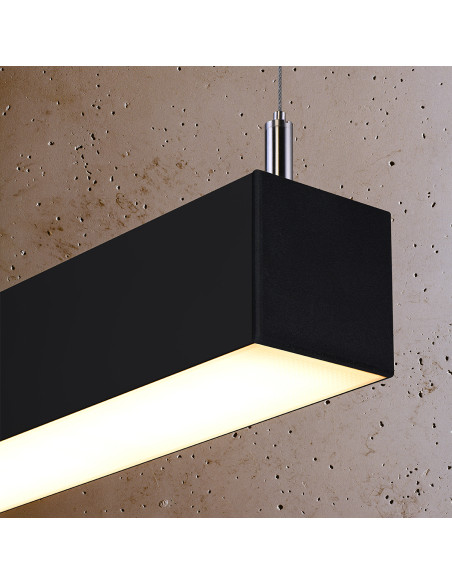 Lampa wisząca PINNE 67 czarna 3000K