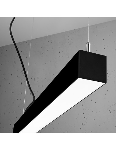 Lampa wisząca PINNE 67 czarna 3000K