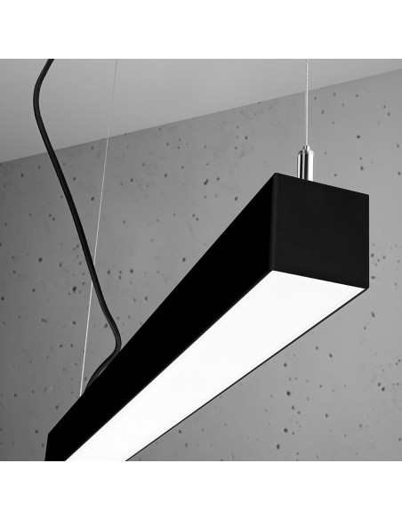 Lampa wisząca PINNE 67 czarna 3000K