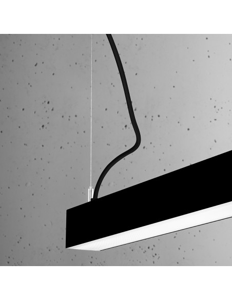 Lampa wisząca PINNE 67 czarna 3000K