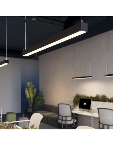Lampa wisząca PINNE 67 czarna 4000K