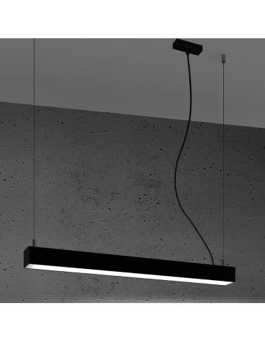 Lampa wisząca PINNE 67 czarna 4000K