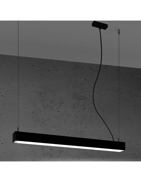 Lampa wisząca PINNE 67 czarna 4000K
