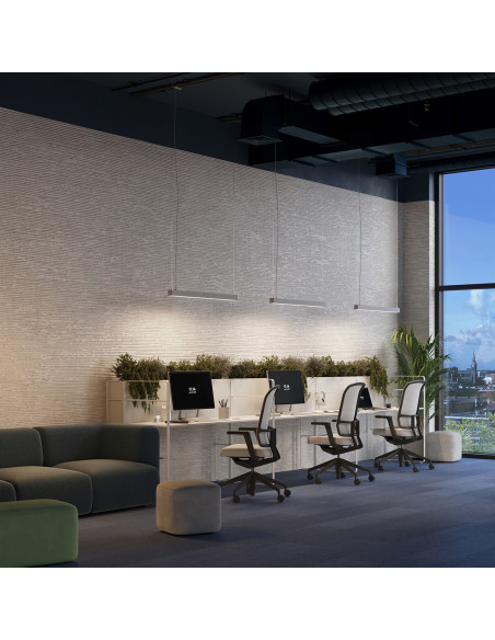 Lampa wisząca PINNE 67 szara 4000K