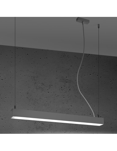 Lampa wisząca PINNE 67 szara 4000K