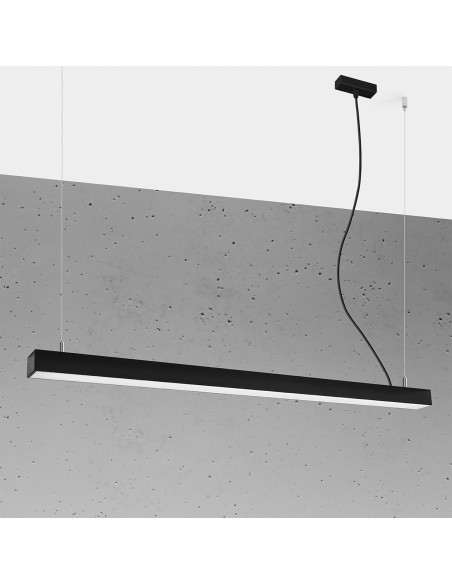 Lampa wisząca PINNE 117 czarna 3000K