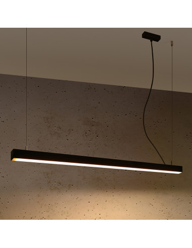 Lampa wisząca PINNE 117 czarna 3000K