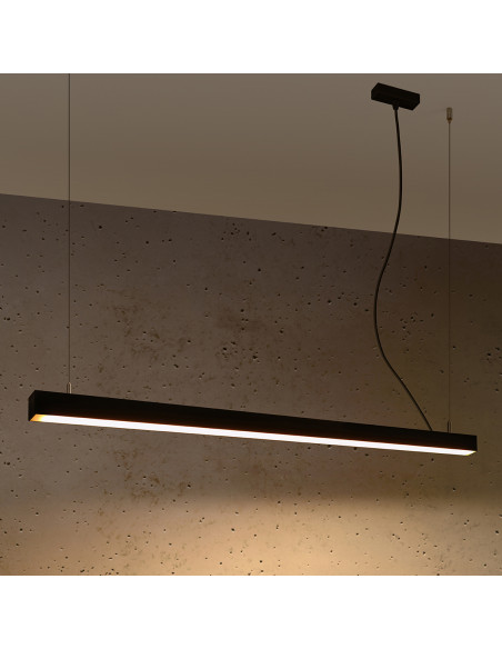 Lampa wisząca PINNE 117 czarna 3000K