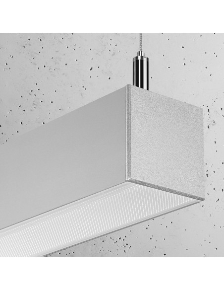 Lampa wisząca PINNE 117 szara 3000K