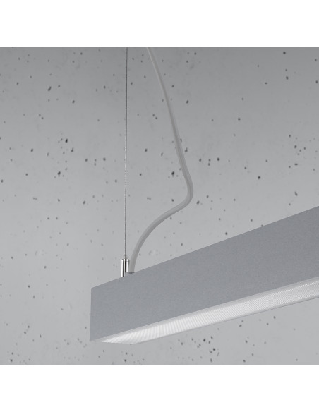 Lampa wisząca PINNE 117 szara 3000K