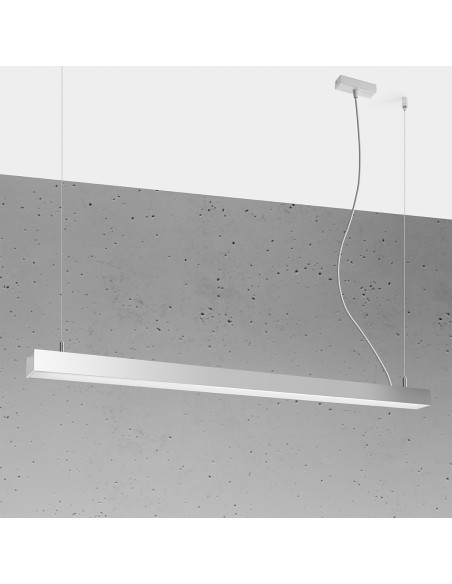 Lampa wisząca PINNE 117 szara 4000K
