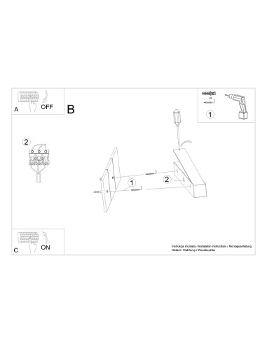 Kinkiet PINNE 117 biały 3000K