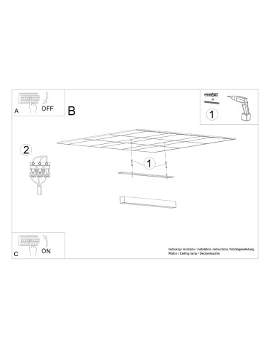 Plafon PINNE 117 biały 3000K