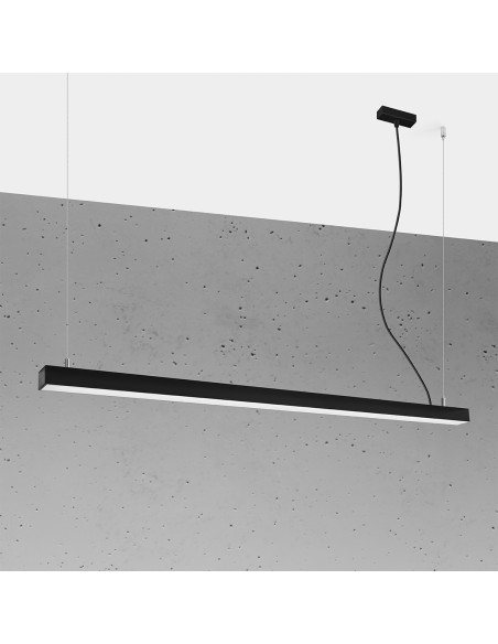 Lampa wisząca PINNE 150 czarna 3000K