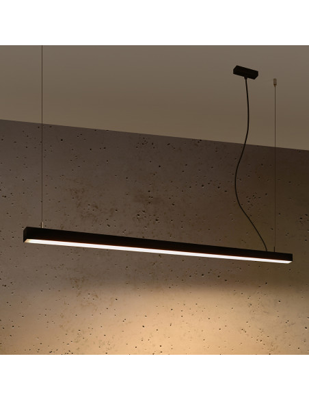 Lampa wisząca PINNE 150 czarna 3000K