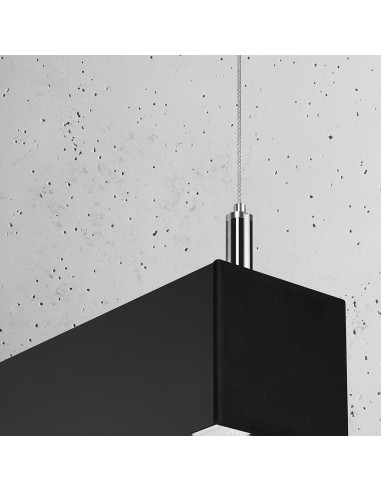 Lampa wisząca PINNE 150 czarna 3000K