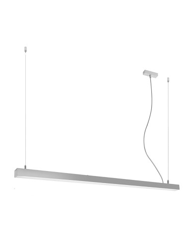 Lampa wisząca PINNE 150 szara 3000K