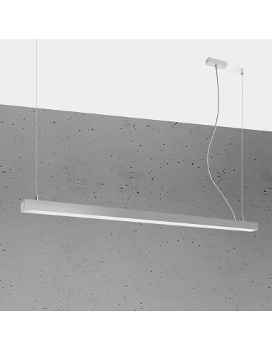 Lampa wisząca PINNE 150 szara 3000K