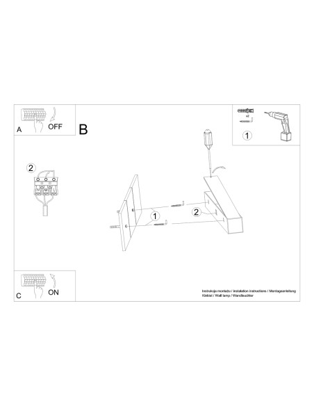 Kinkiet PINNE 150 biały 3000K