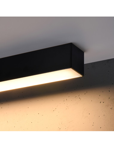 Plafon PINNE 150 czarny 3000K