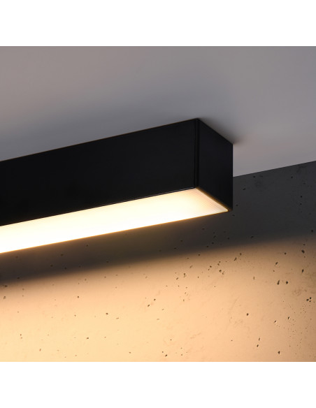 Plafon PINNE 150 czarny 3000K