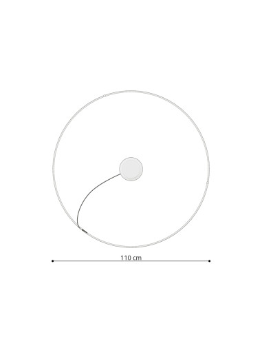 Żyrandol RIO 110 biały LED 4000K