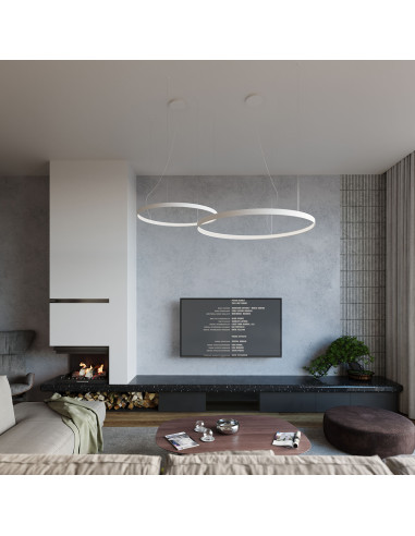 Żyrandol RIO 110 biały LED 4000K