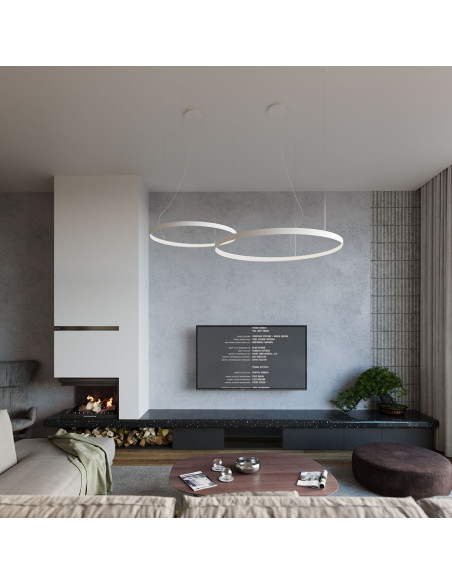 Żyrandol RIO 110 biały LED 4000K