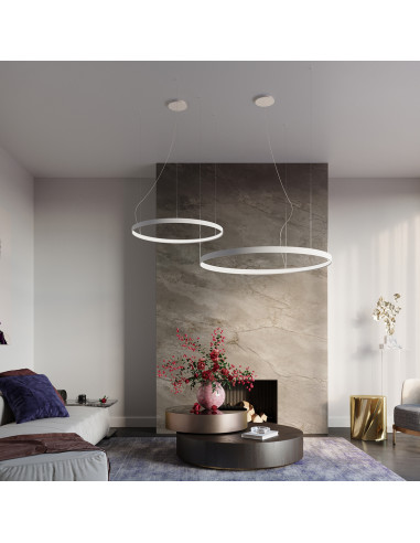 Żyrandol RIO 110 biały LED 4000K