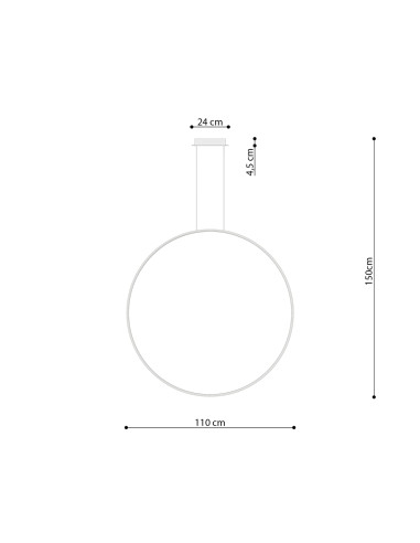 Lampa wisząca RIO 110 biały LED 3000K