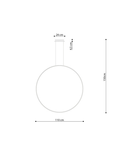 Lampa wisząca RIO 110 biały LED 3000K