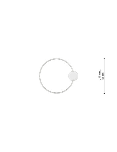 Plafon RIO 55 biały LED 3000K