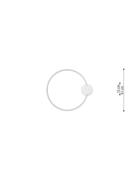 Plafon RIO 55 biały LED 3000K