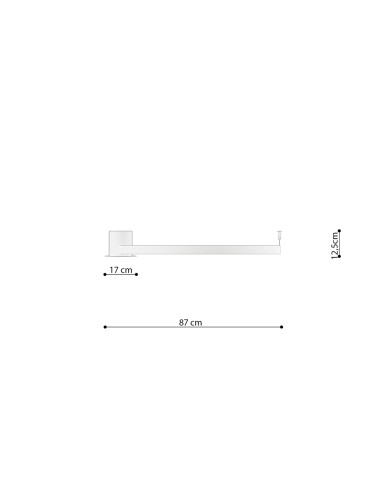 Plafon RIO 78 czarny LED 3000K