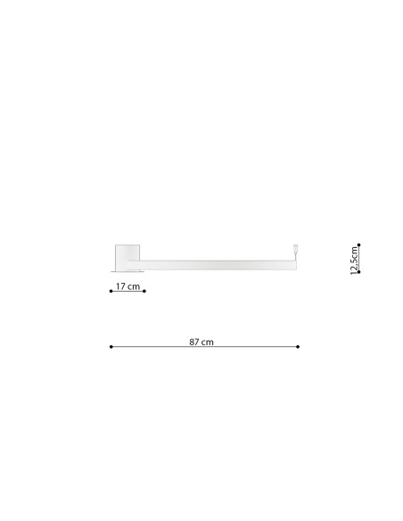 Plafon RIO 78 czarny LED 3000K