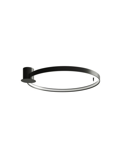 Plafon RIO 78 czarny LED 4000K