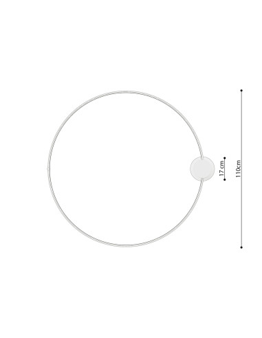 Plafon RIO 110 biały LED 3000K