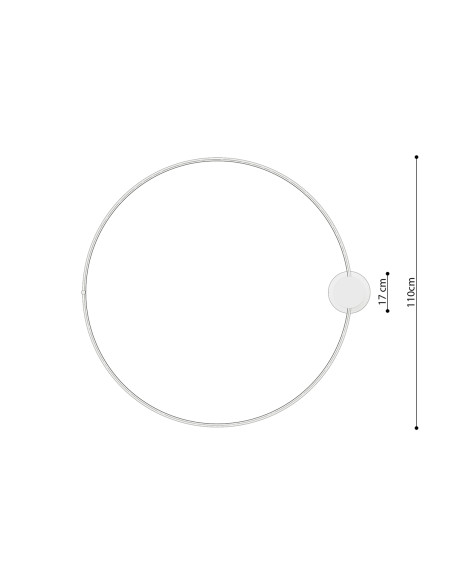 Plafon RIO 110 biały LED 3000K