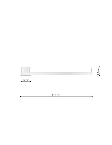 Plafon RIO 110 biały LED 3000K