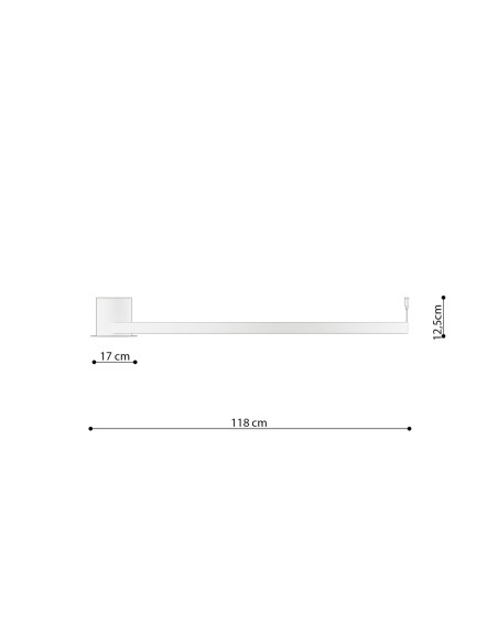 Plafon RIO 110 biały LED 4000K